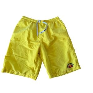 ELLESSE OHLO 9" INSEAM SWIM YELLOW BATHING SHORT‎ BEACHWEAR COASTAL
